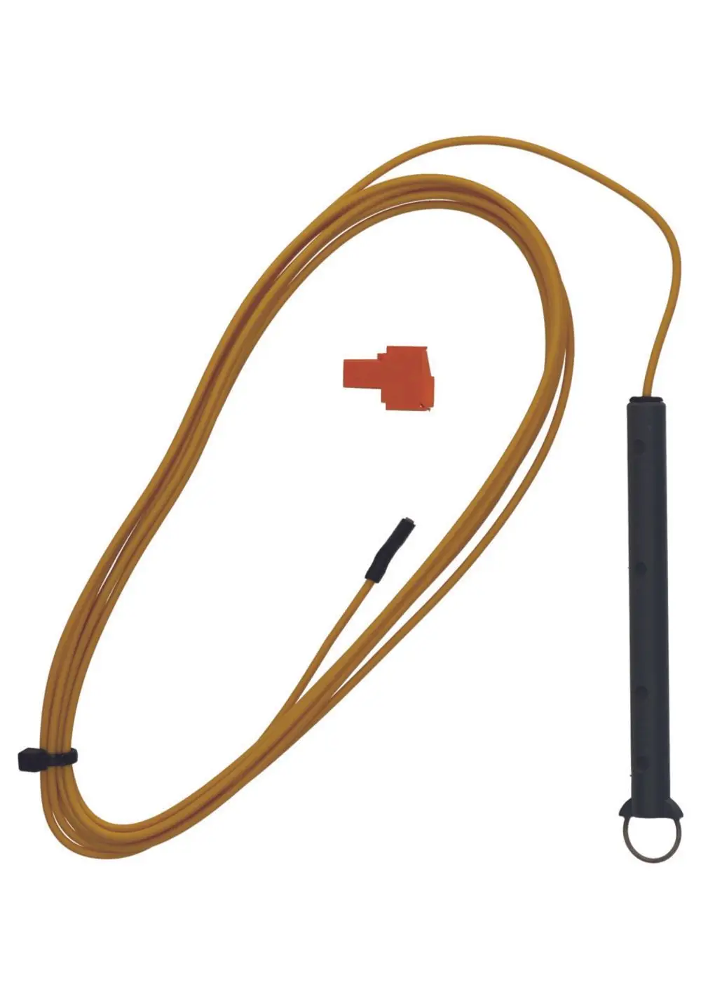 Judo-Elektrode mit gelben Kabeln und einem schwarzen Griff. Enthält einen orangefarbenen Anschluss. Geeignet für verschiedene Modelle.
